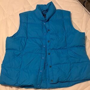 Lands' End Sky Blue Quilted Vest